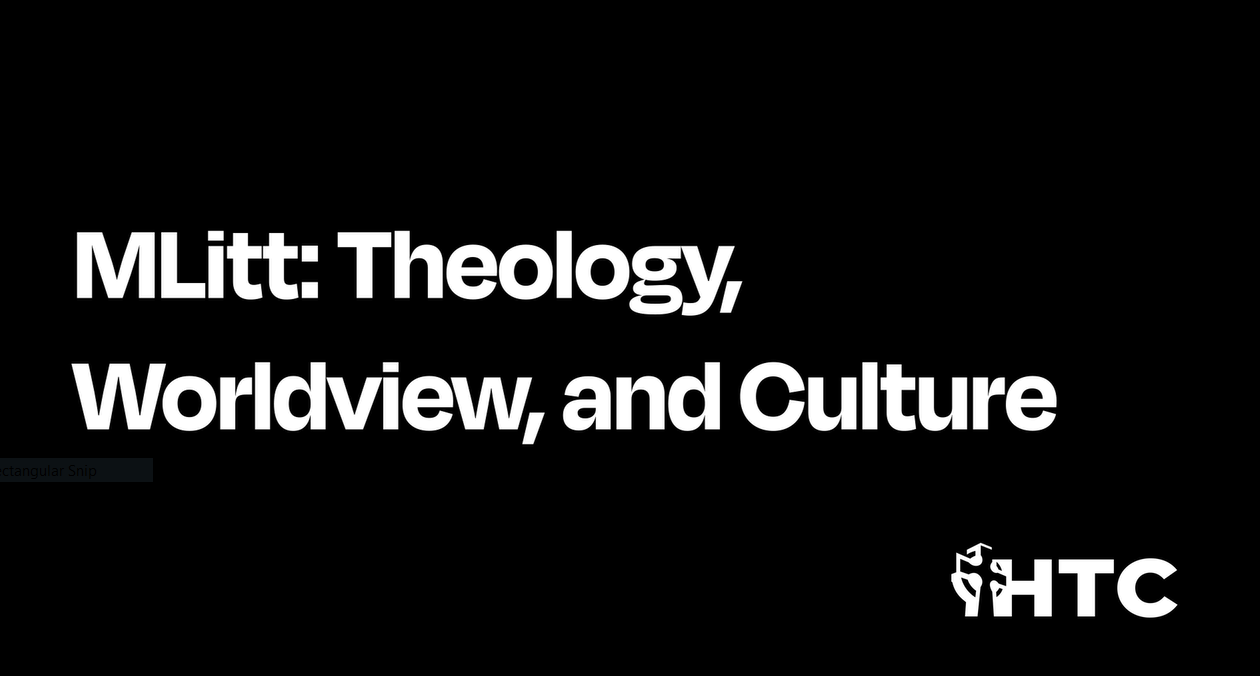 Our new MLitt: Theology, Worldview and Culture with Mark Stirling 