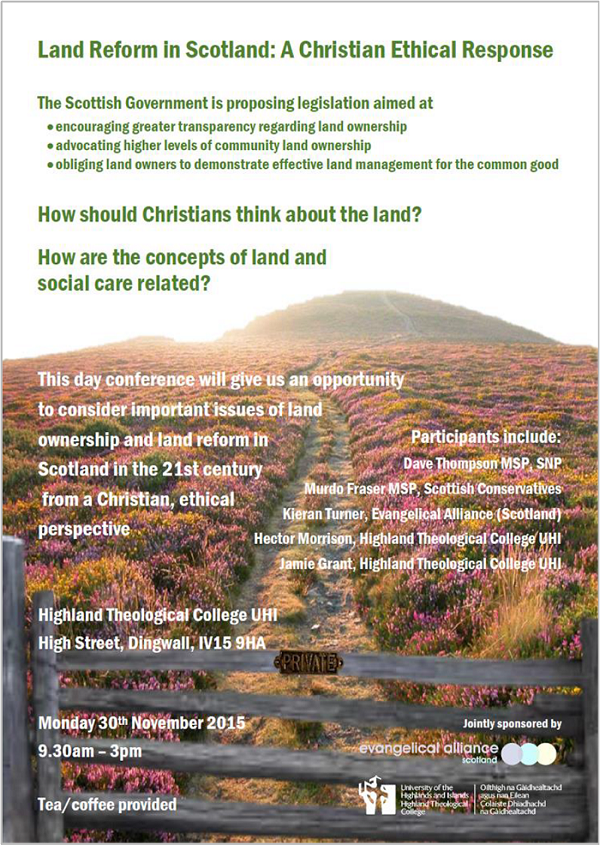 Land reform conference poster